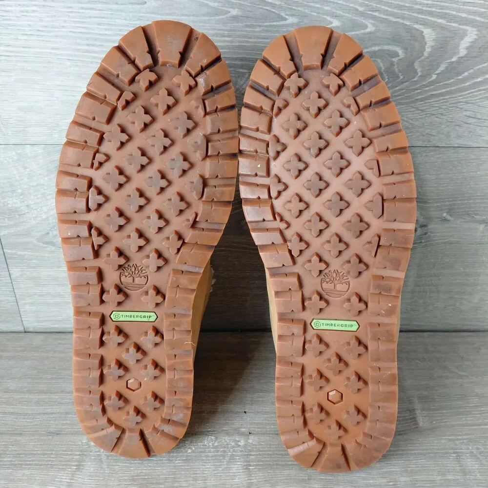 Timberland Boots Mens 11 Tan Richmond Ridge Leather Waterproof Mid Chukka Fleece